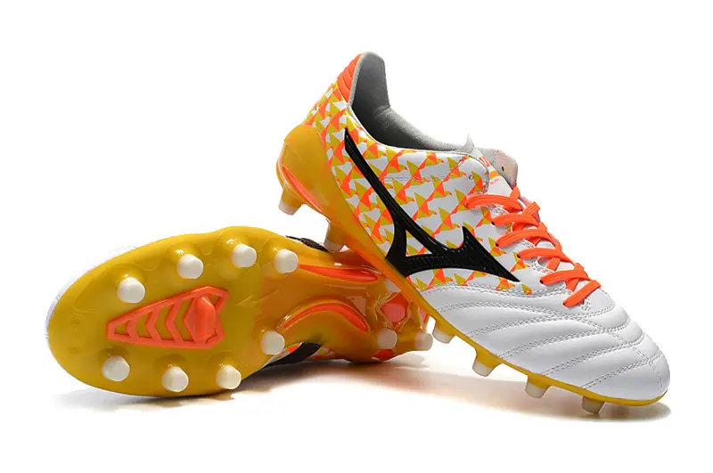 Mizuno Morelia Neo 2 FG - White/Vibrant Orange/Black