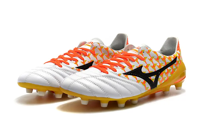 Mizuno Morelia Neo 2 FG - White/Vibrant Orange/Black