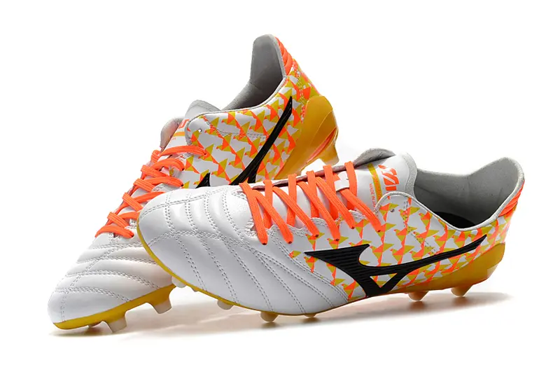 Mizuno Morelia Neo 2 FG - White/Vibrant Orange/Black