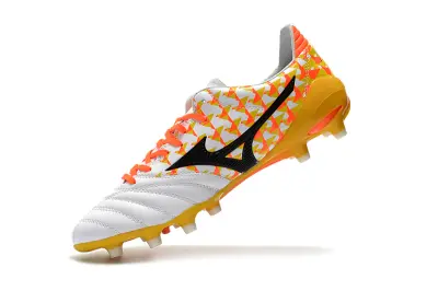 Mizuno Morelia Neo 2 FG - White/Vibrant Orange/Black