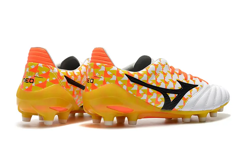 Mizuno Morelia Neo 2 FG - White/Vibrant Orange/Black