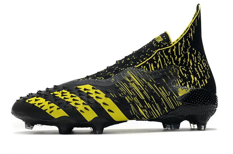 Adidas Predator Freak+ Laceless FG - Black/Electric Yellow/Shadow Black