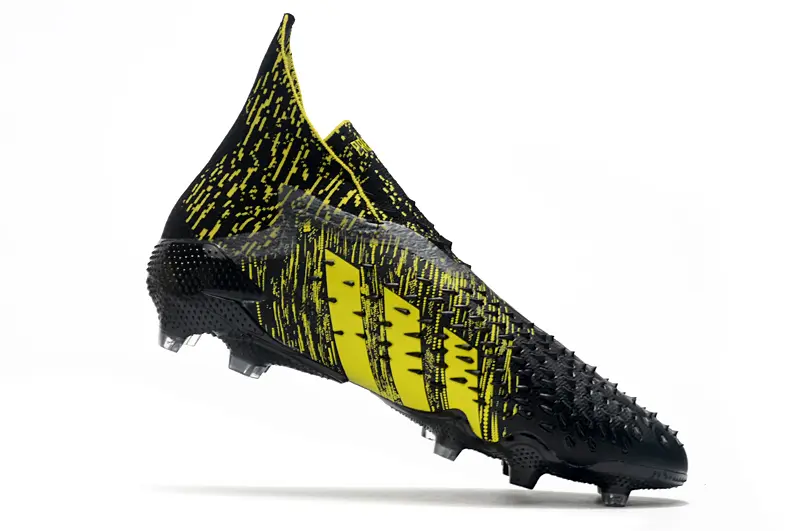 Adidas Predator Freak+ Laceless FG - Black/Electric Yellow/Shadow Black