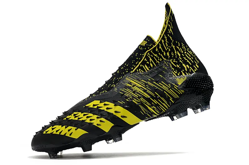 Adidas Predator Freak+ Laceless FG - Black/Electric Yellow/Shadow Black