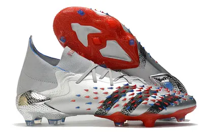 Adidas Predator Freak.1 FG - Silver/Vibrant Red/Deep Blue