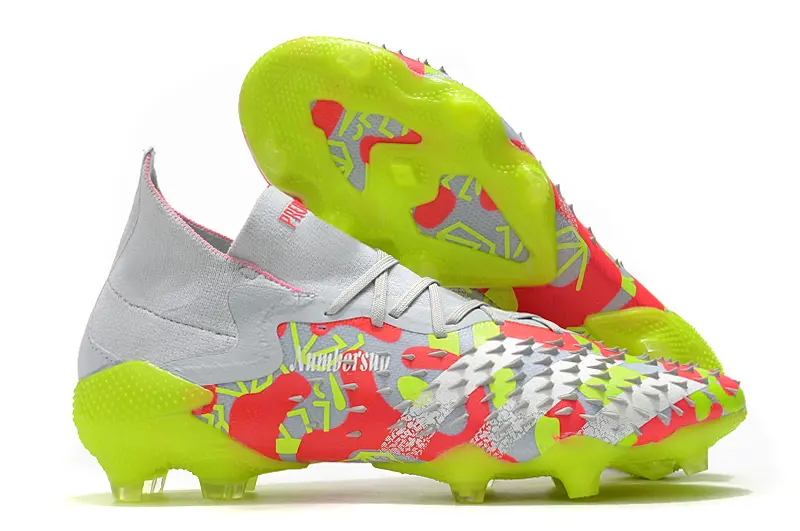 Adidas Predator Freak.1 FG - Gray/Neon Pink/Lime Green
