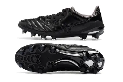 Mizuno Morelia Neo 2 FG - Black/Midnight Black/Metallic Silver