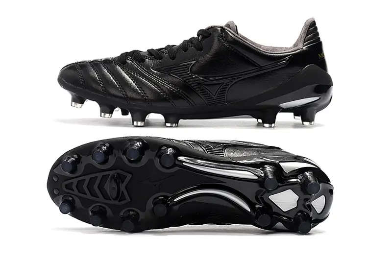 Mizuno Morelia Neo 2 FG - Black/Midnight Black/Metallic Silver