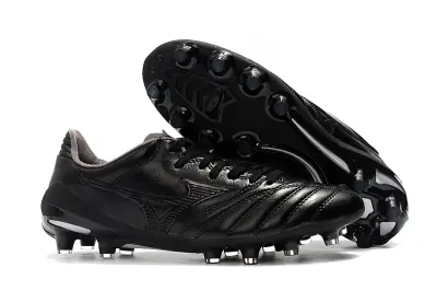 Mizuno Morelia Neo 2 FG - Black/Midnight Black/Metallic Silver