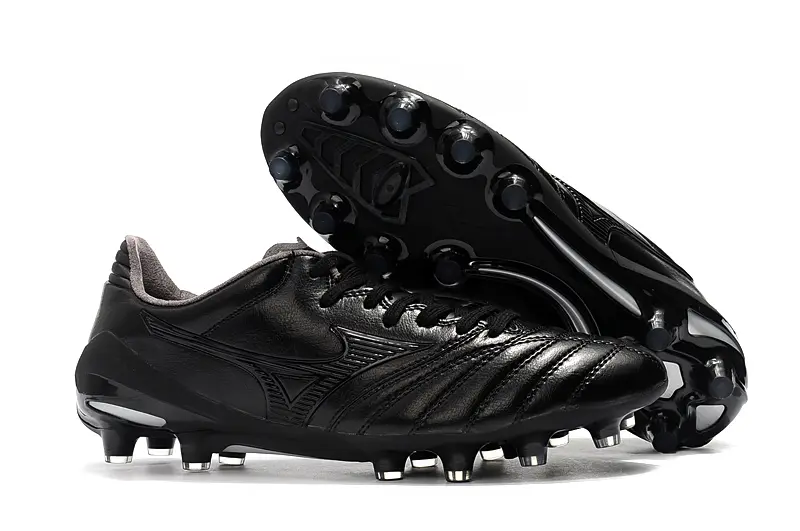 Mizuno Morelia Neo 2 FG - Black/Midnight Black/Metallic Silver