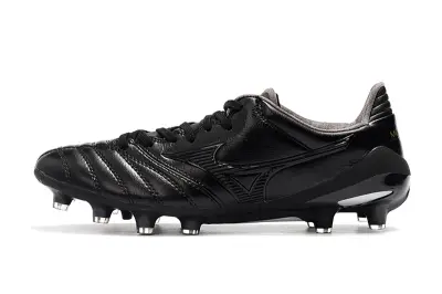 Mizuno Morelia Neo 2 FG - Black/Midnight Black/Metallic Silver
