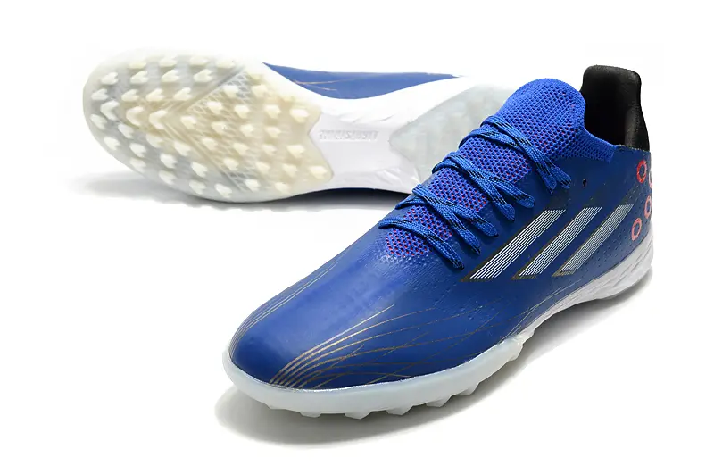 Adidas X Speedflow.1 TF - Blue/Vibrant Blue/Red Accents