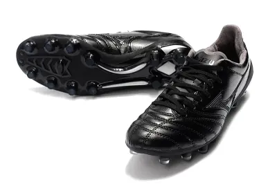 Mizuno Morelia Neo 2 FG - Black/Midnight Black/Metallic Silver