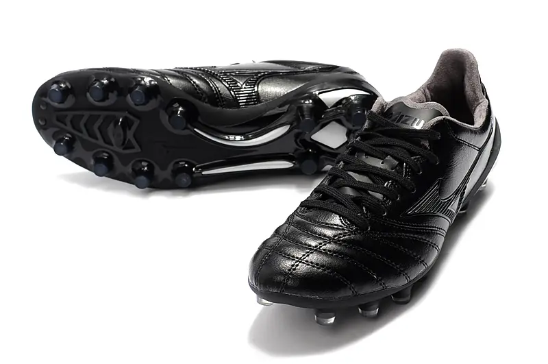 Mizuno Morelia Neo 2 FG - Black/Midnight Black/Metallic Silver