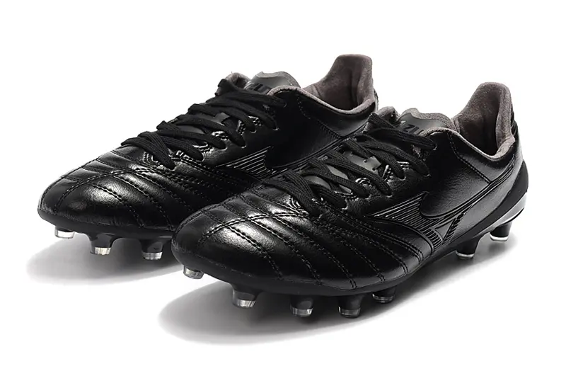 Mizuno Morelia Neo 2 FG - Black/Midnight Black/Metallic Silver