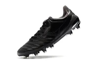Mizuno Morelia Neo 2 FG - Black/Midnight Black/Metallic Silver
