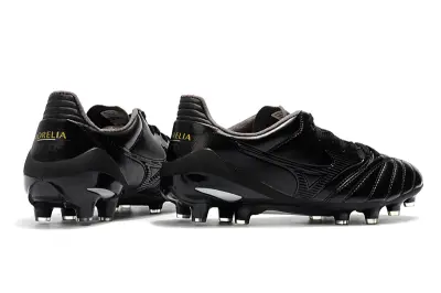 Mizuno Morelia Neo 2 FG - Black/Midnight Black/Metallic Silver