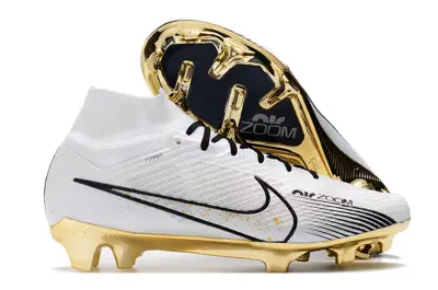 Nike Air Zoom Mercurial Superfly 9 Elite FG - White/Gold/Black