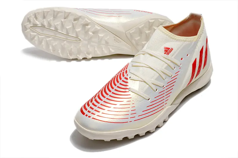 Adidas Predator Edge.3 TF - White/Cherry Red/Golden Cream