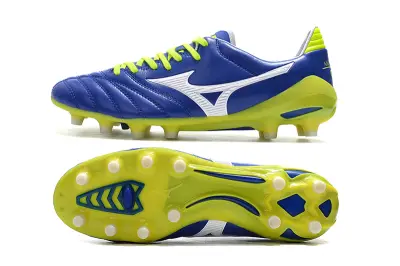 Mizuno Morelia Neo 2 FG - Blue/Electric Green/Neon Yellow