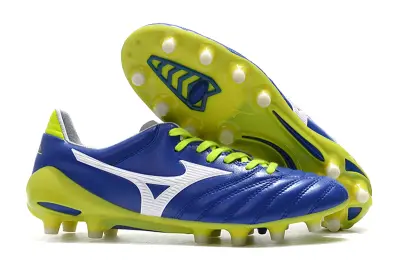 Mizuno Morelia Neo 2 FG - Blue/Electric Green/Neon Yellow
