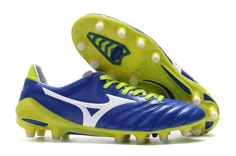 Mizuno Morelia Neo 2 FG - Blue/Electric Green/Neon Yellow
