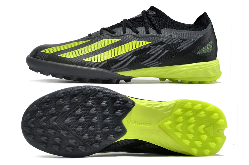 Adidas X Crazyfast.1 TF - Black/Electric Yellow/Graphite Grey