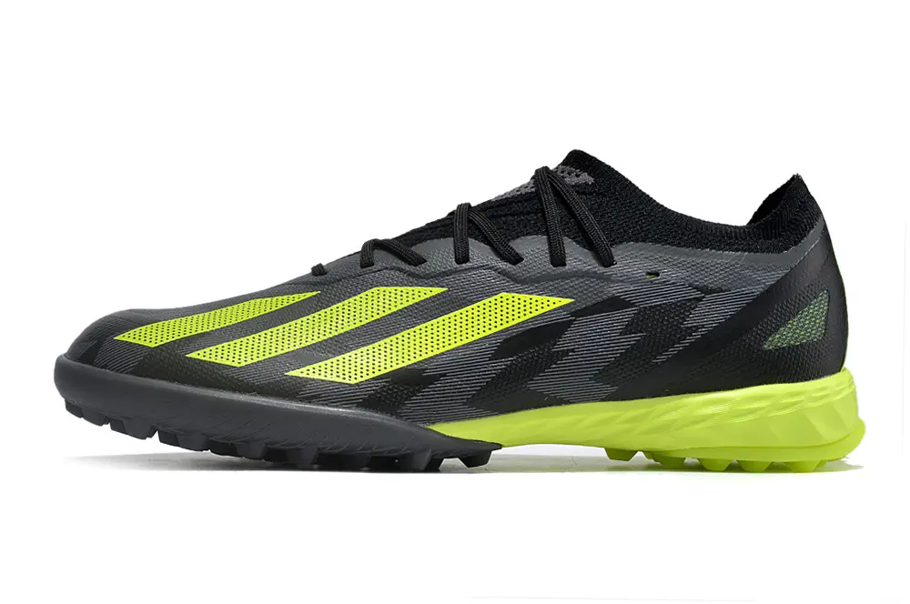 Adidas X Crazyfast.1 TF - Black/Electric Yellow/Graphite Grey