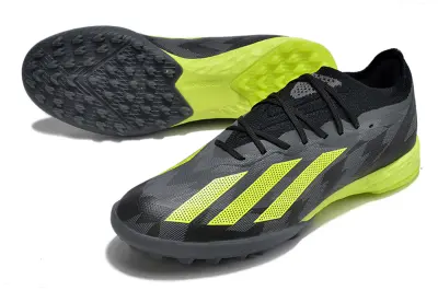 Adidas X Crazyfast.1 TF - Black/Electric Yellow/Graphite Grey