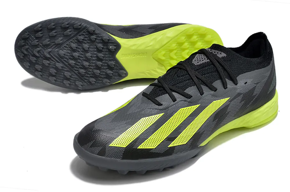 Adidas X Crazyfast.1 TF - Black/Electric Yellow/Graphite Grey