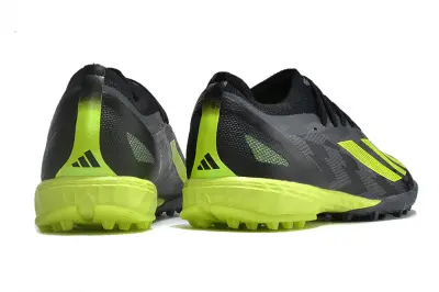 Adidas X Crazyfast.1 TF - Black/Electric Yellow/Graphite Grey