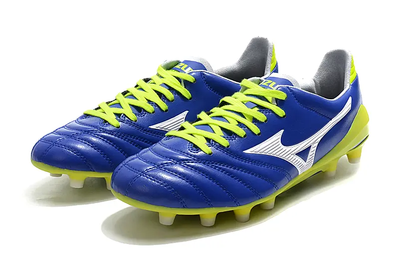 Mizuno Morelia Neo 2 FG - Blue/Electric Green/Neon Yellow