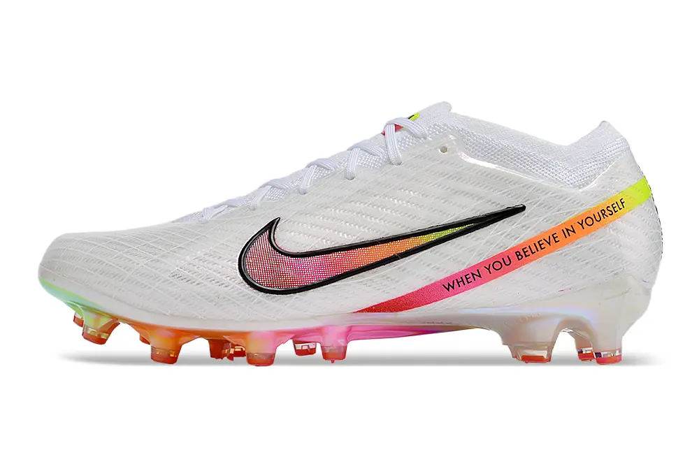 Nike Air Zoom Mercurial Vapor 15 Elite AG - White/Radiant Sunrise/Neon Coral