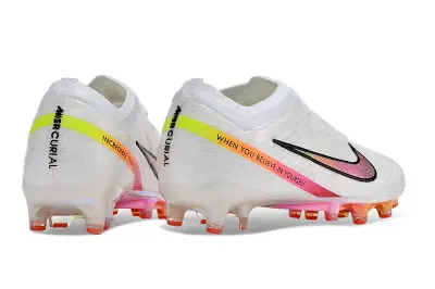 Nike Air Zoom Mercurial Vapor 15 Elite AG - White/Radiant Sunrise/Neon Coral