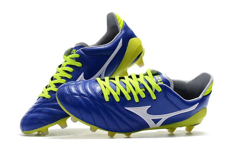 Mizuno Morelia Neo 2 FG - Blue/Electric Green/Neon Yellow