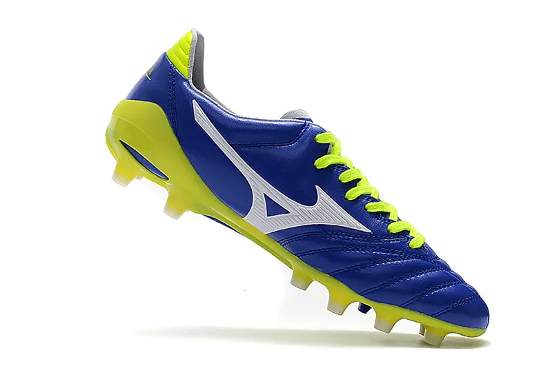 Mizuno Morelia Neo 2 FG - Blue/Electric Green/Neon Yellow