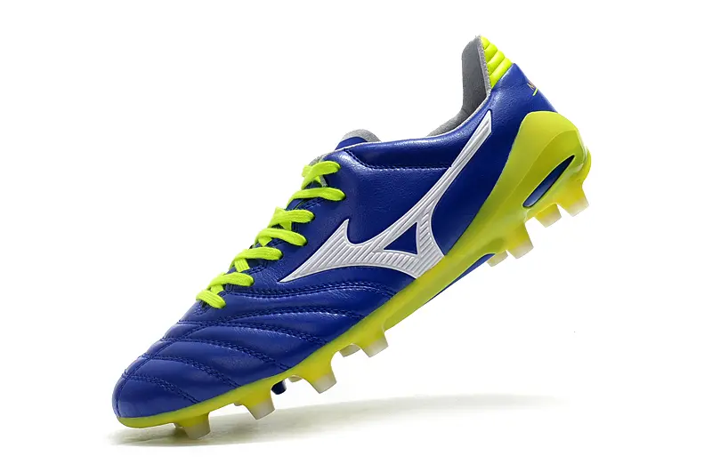 Mizuno Morelia Neo 2 FG - Blue/Electric Green/Neon Yellow
