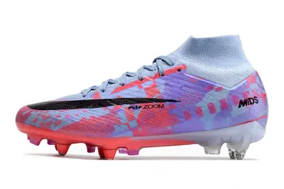 Nike Air Zoom Mercurial Superfly 10 Elite SG - Blue/Pastel Pink/Lavender Purple