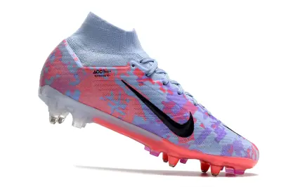 Nike Air Zoom Mercurial Superfly 10 Elite SG - Blue/Pastel Pink/Lavender Purple