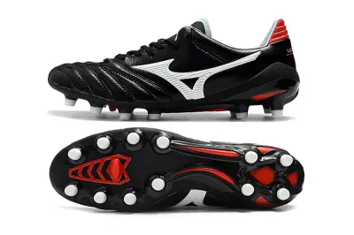 Mizuno Morelia Neo 2 FG - Black/Crimson Red/Snow White