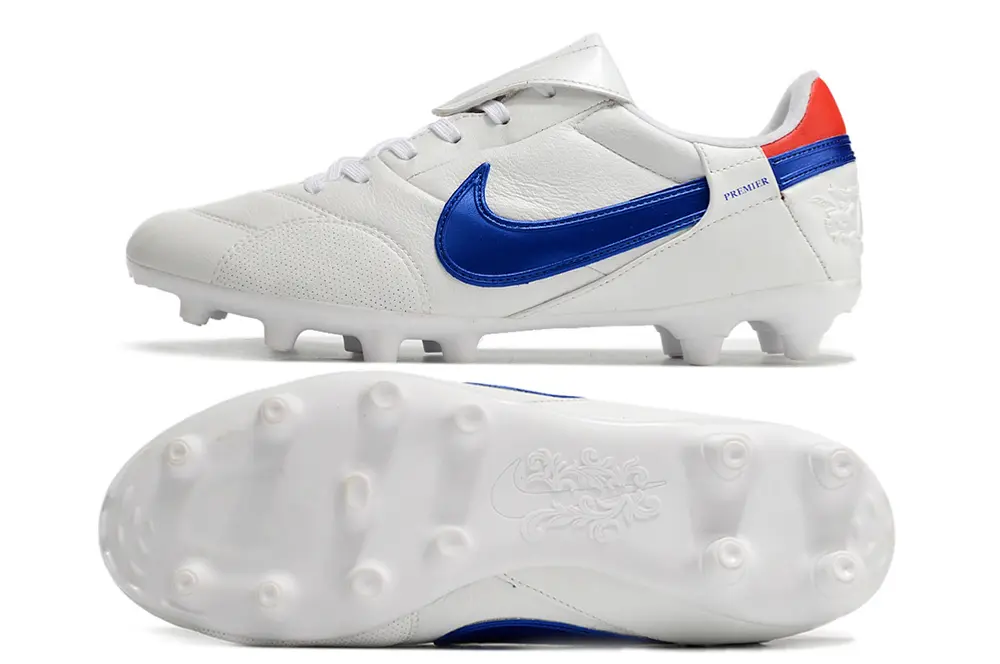 Nike Premier 3 FG - White/Electric Blue/Fiery Red