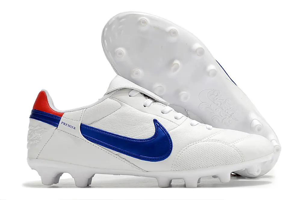 Nike Premier 3 FG - White/Electric Blue/Fiery Red