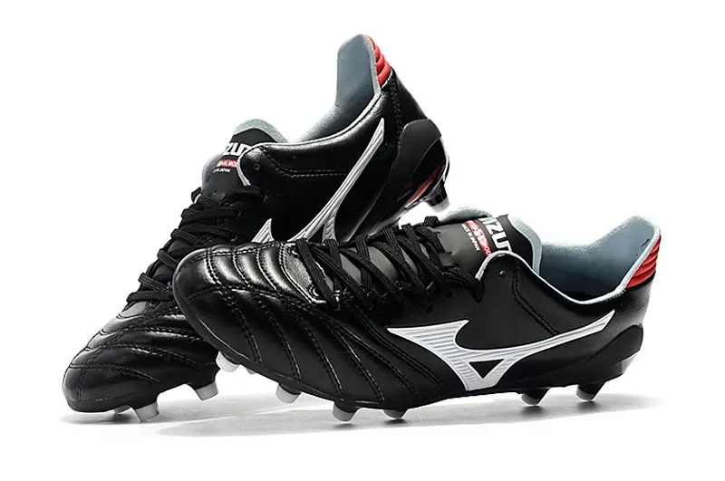 Mizuno Morelia Neo 2 FG - Black/Crimson Red/Snow White