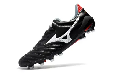 Mizuno Morelia Neo 2 FG - Black/Crimson Red/Snow White