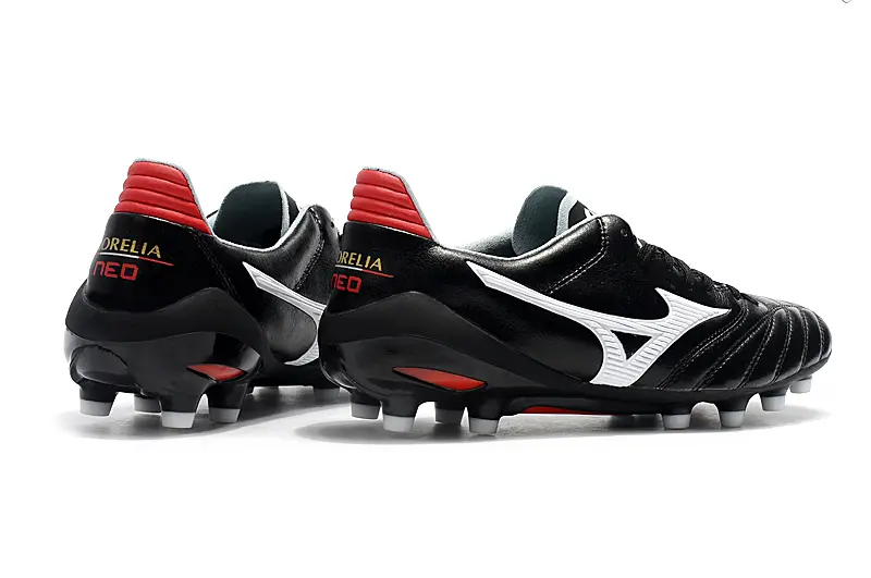 Mizuno Morelia Neo 2 FG - Black/Crimson Red/Snow White