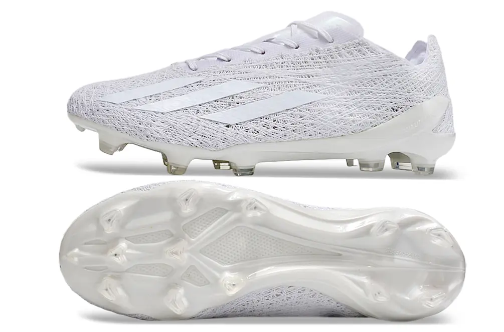 Adidas X Crazyfast Strung+ FG - White/Glossy White/Soft Grey