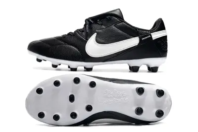 Nike Premier 3 FG - Black/Classic Black/White Stripes