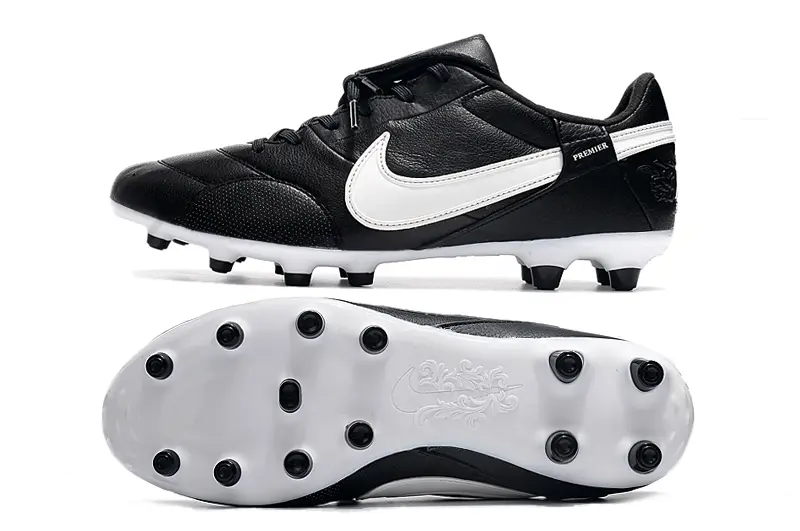 Nike Premier 3 FG - Black/Classic Black/White Stripes