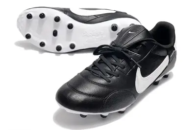 Nike Premier 3 FG - Black/Classic Black/White Stripes