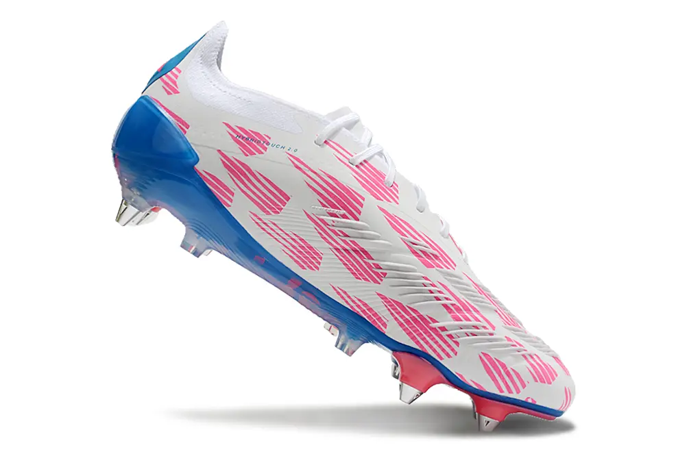 Adidas Predator 24 Elite SG - White/Sky Blue/Hot Pink